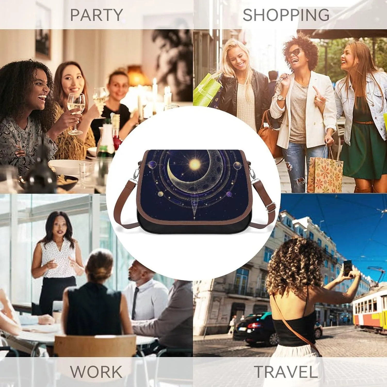 Women's Trendy Handbag Versatile Crossbody Purse With Large Capacity