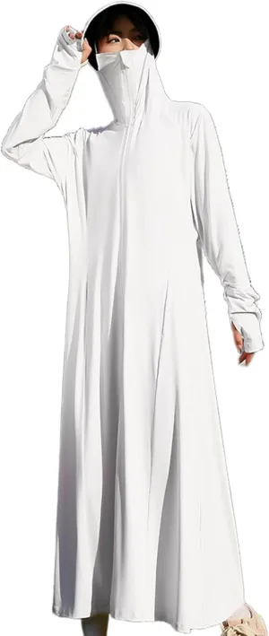 Women's UPF50  Sun Protection Clothing Summer Long Tunic Maxi Beach Dresses Lightweight Swimsuit Cover Up
