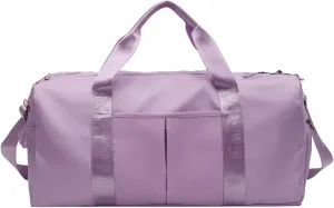 Women's Waterproof Yoga Sports Large Travel Shoulder Gym Fitness Training Large Capacity Tote Bag with Shoe Compartment
