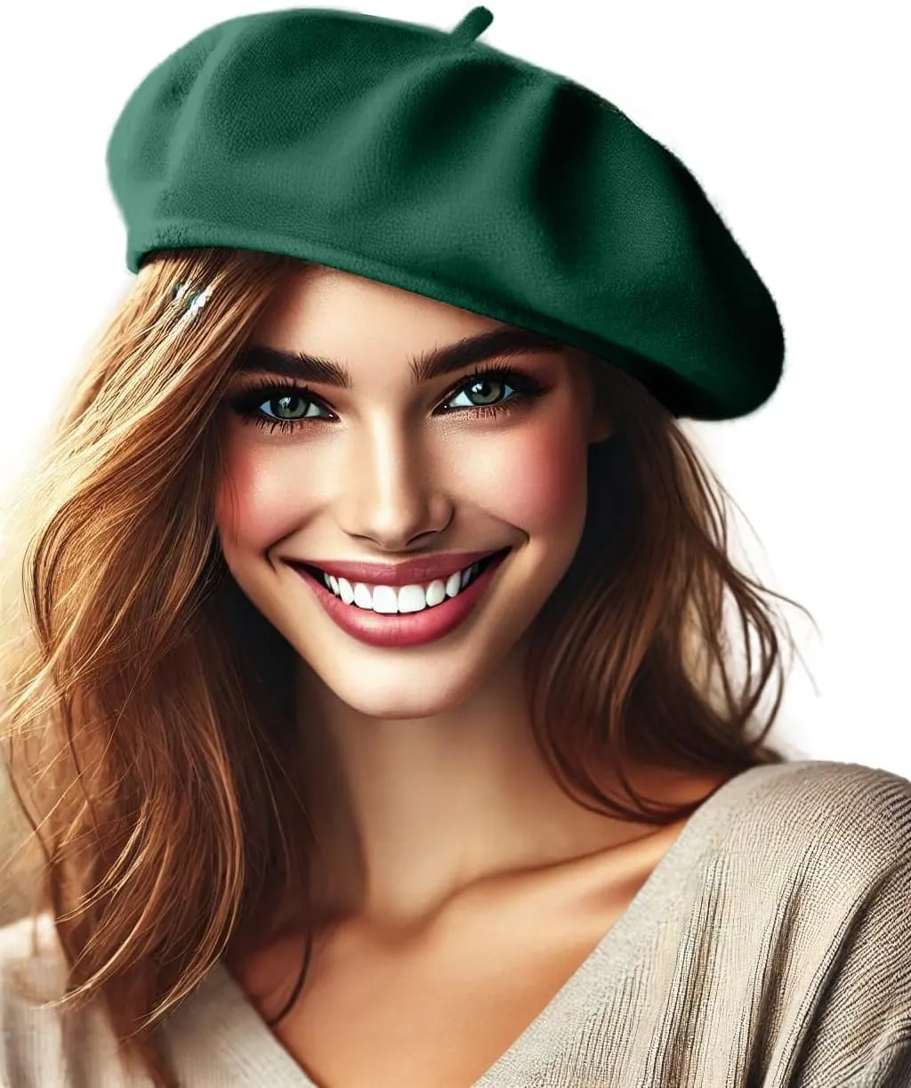 Women's Wool French Beret – Stylish, Chic & Cozy Parisian Unisex Hat for All Seasons