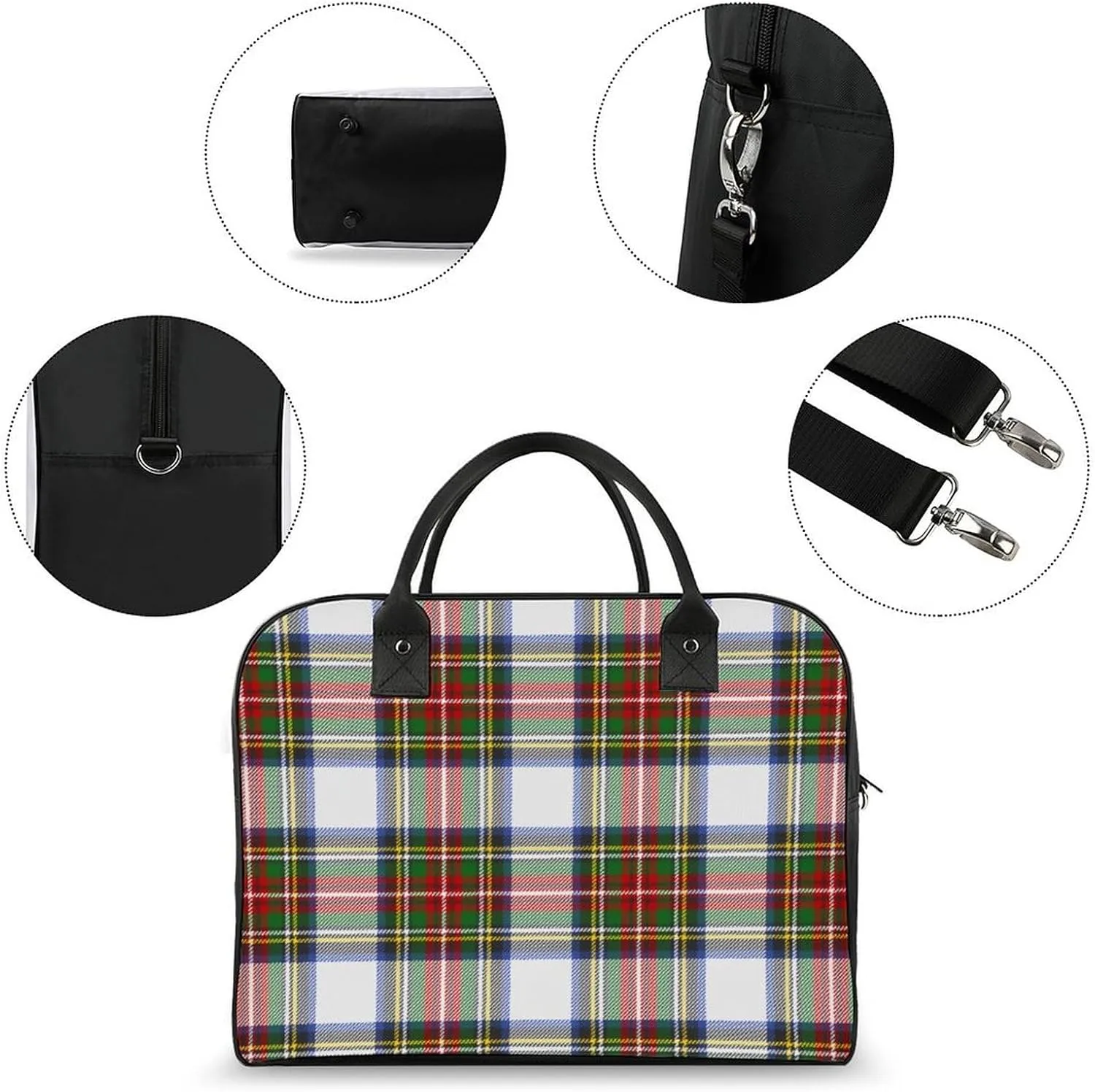 Wooden Wood Planks Fashionable Large Capacity Travel Handbag Unisex