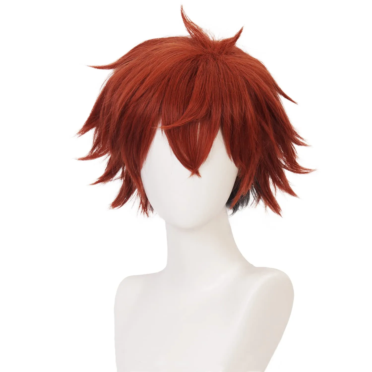 XiongXiongLe Anime Ace Trappola Wig Costume Character Short Orange Heat Resistant Synthetic Hair Wig for Men Cos Party