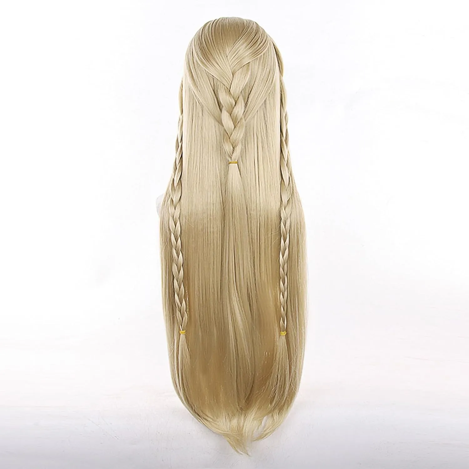 XiongXiongLe Halloween Blonde Long Cosplay Wig for Women Costume Anime Game Role Cartethyia,Heat Resistant Hair Replacement Wig   free cap for Adult Cos Party Christmas Comic