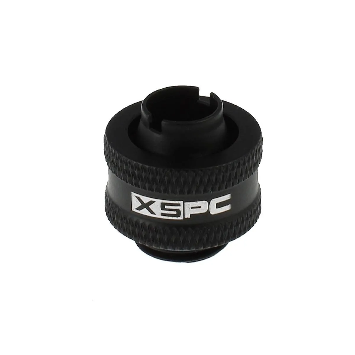 XSPC Clear FLX Tubing (2 Meters) and G1/4" 3/8" ID, 1/2" OD Compression Fitting V2 Bundle, Matte Black, 8-Pack