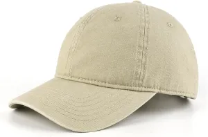 XXL Oversize Washed Denim Baseball Cap,Low Profile Jean Sports Cap for Big Heads 23.5"-25.5",Large Pigment Dyed Dad Hat