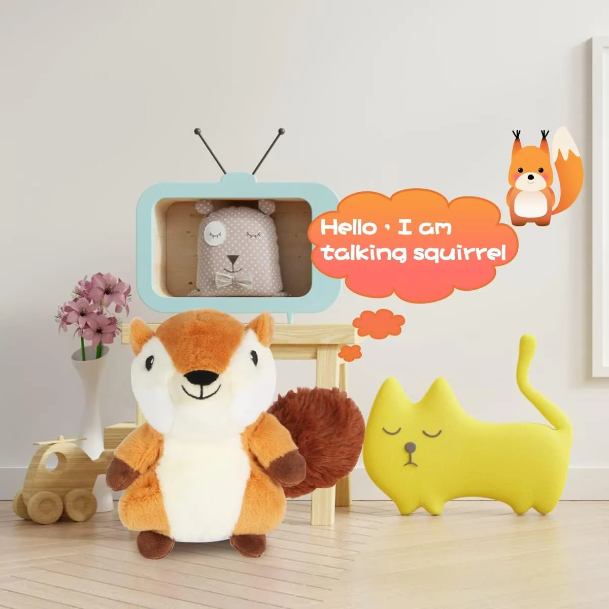 XYH Toddler Toys Talking Hamster Repeats What You Say, Electronic Pet Talking Plush Toy, Ideal for Kids, Also Gift of Christmas.