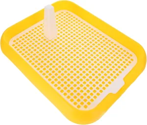 Yardwe Mesh Pet Toilet for Dogs Portable Puppy Sit Pad with Slide Design Indoor Dog Toilet Convenient Training for Breeds Daylight
