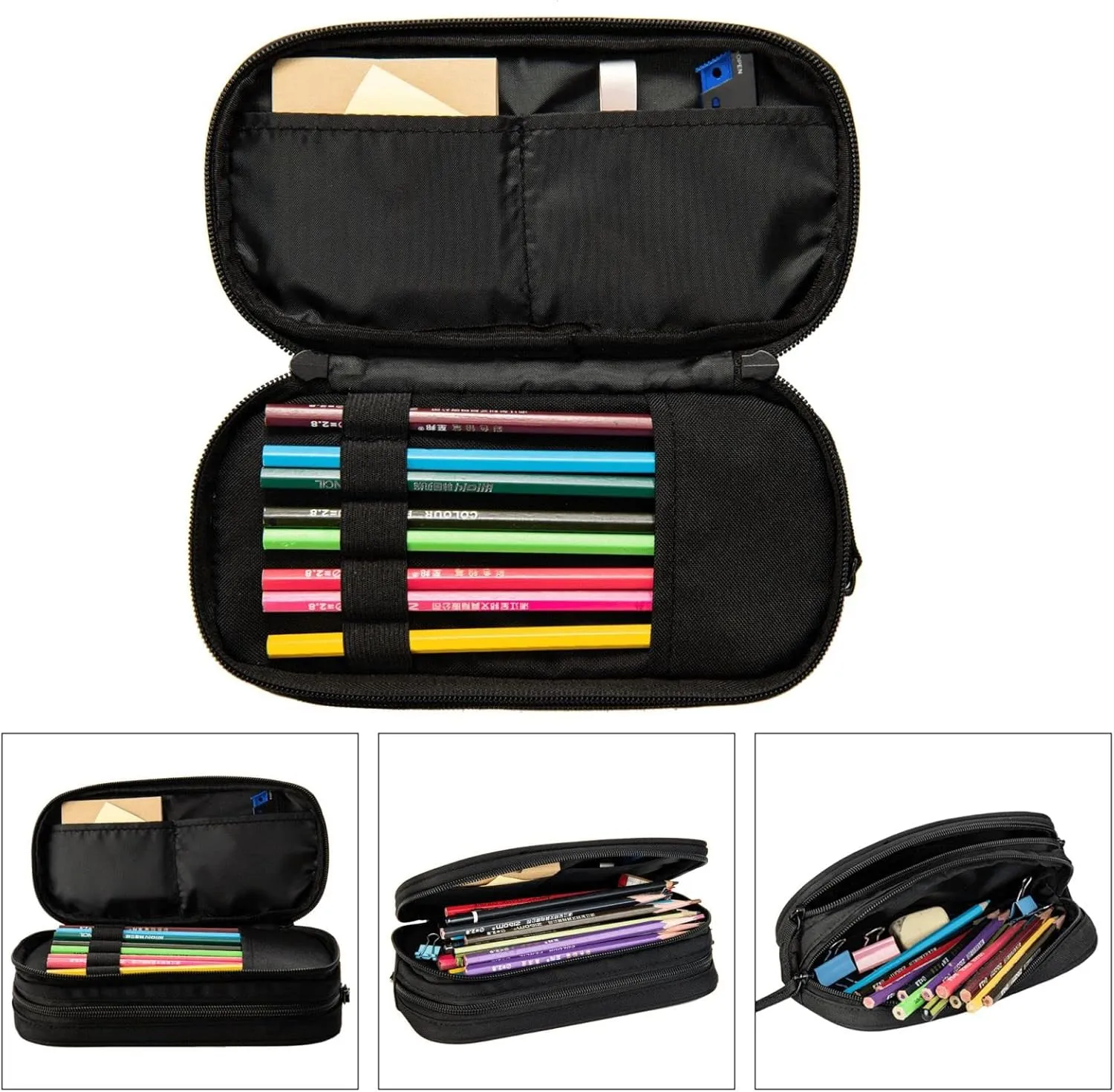 YETTA YANG Cute Capybara Capybaras Flower Pencil Box Case for Pen Holders Office Supplies Big Capacity large