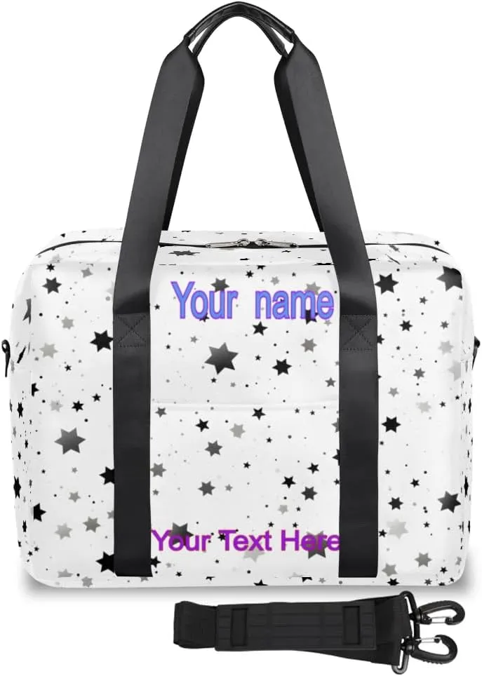 Yoga Fitness Travel Bag - Wear-resistant and waterproof, large-capacity design, digital printing technology, pattern text customized, a must-have for overseas travel/gym, group purchase is cheaper!