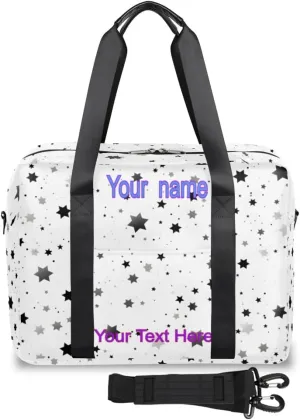 Yoga Fitness Travel Bag - Wear-resistant and waterproof, large-capacity design, digital printing technology, pattern text customized, a must-have for overseas travel/gym, group purchase is cheaper!