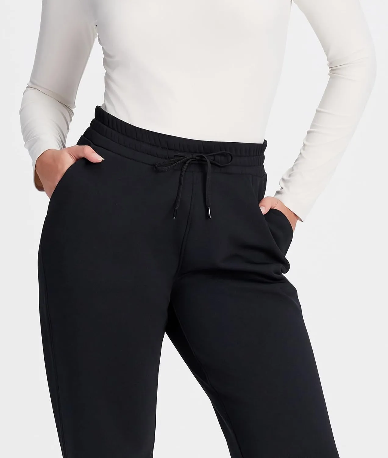 Yogipace CozyWarmth Women's Petite/Regular/Tall Thick Thermal Fleece Sweatpants Relaxed Fit Straight Leg Lounge Pants