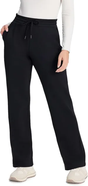 Yogipace CozyWarmth Women's Petite/Regular/Tall Thick Thermal Fleece Sweatpants Relaxed Fit Straight Leg Lounge Pants