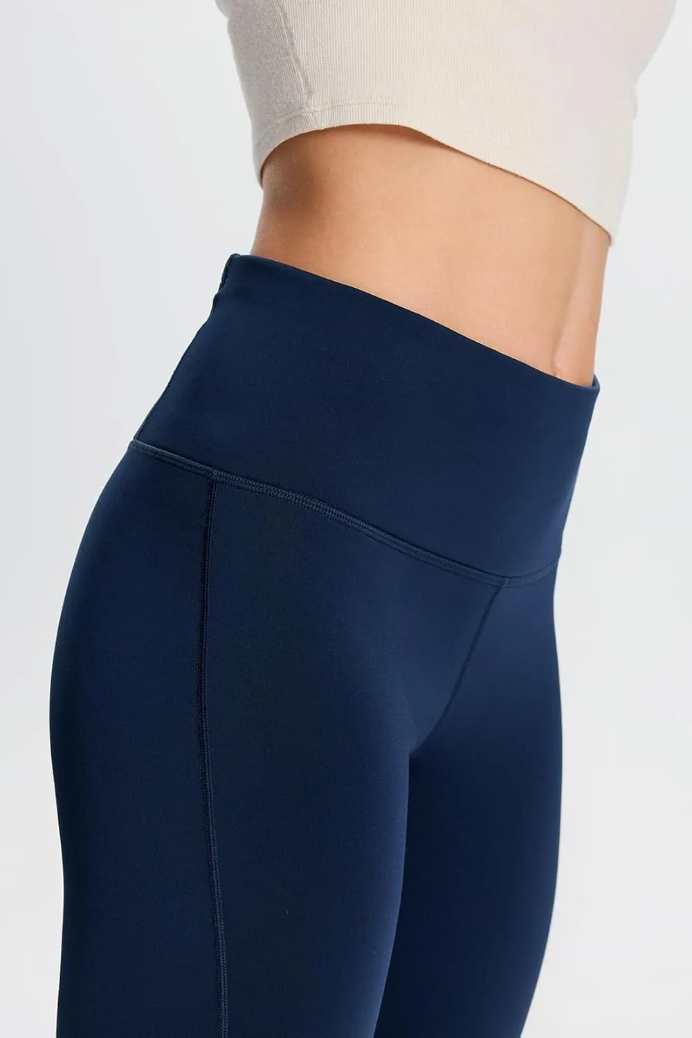 Yogipace,Petite/Regular/Tall Women's CozyWarmth High Waisted Thick Fleece Lined Bootcut Pants Thermal Flare Leggings