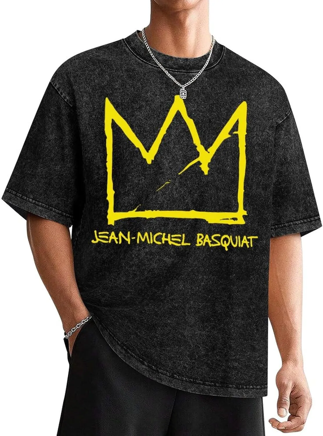 Youth & Adult Men's Short Sleeve T Shirts, Retro Oversized Crewneck Top T Shirt