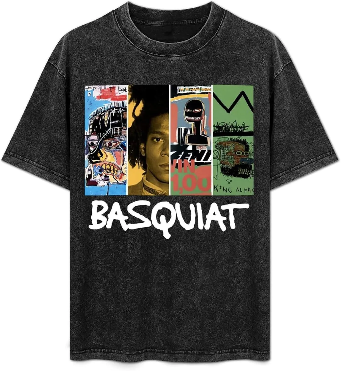 Youth & Adult Men's Short Sleeve T Shirts, Retro Oversized Crewneck Top T Shirt