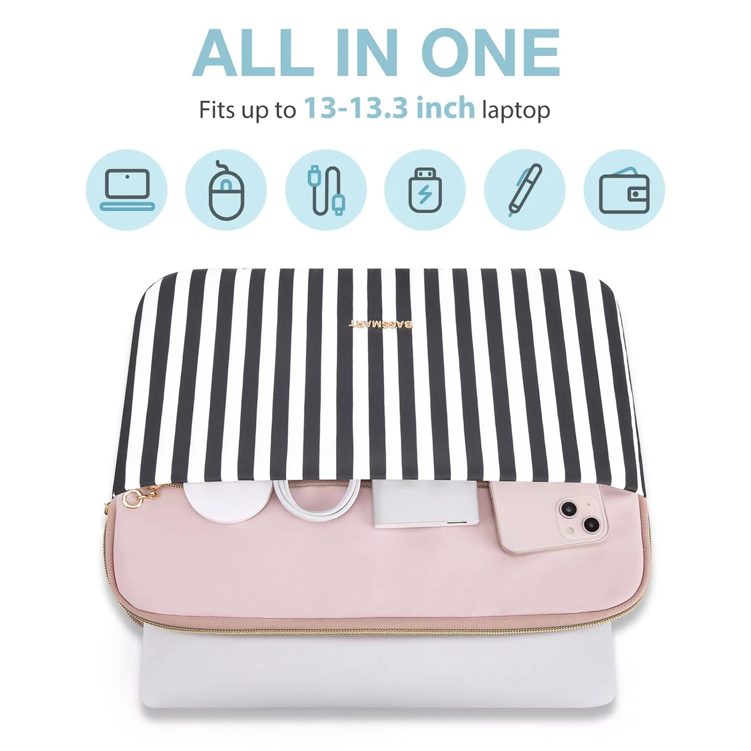Zebra Laptop Sleeve Briefcase