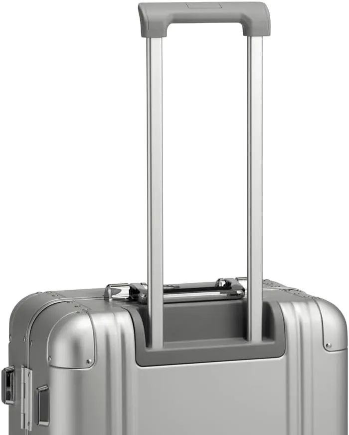 ZERO Halliburton Classic Aluminum 3.0 Medium Zipperless Luggage, Hardside Suitcase with Wheels, Auto-Return Pull Handle, Double Latch Locks- TSA Accepted, Interior Divider, 24-Inch 59L, Sunset Gold