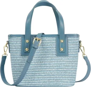 ZLM BAG US Women's Straw Top Handle Bag Handwoven Crochet Crossbody Shoulder Bag Summer Hobo Purse