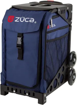 ZUCA Wheeled Set, Insert: Navy Bag, Black Frame. Travel Groove Ipod/mp3 Kit
